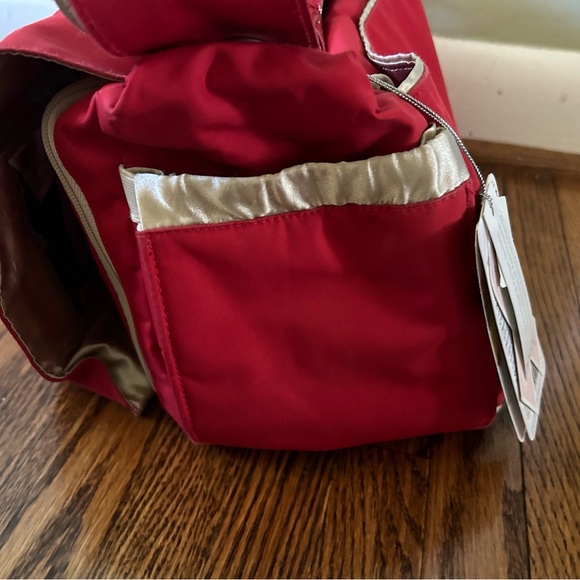 Brand new Ju-Ju-Be red diaper bag with clip on wallet and change pad - Picture 5 of 13